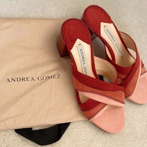 Andrea Gomez Debi mules red & pink-THE color of summer 2023!